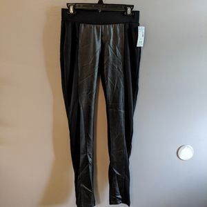 Sears Bongo Stretch Faux Leather Black Leggings